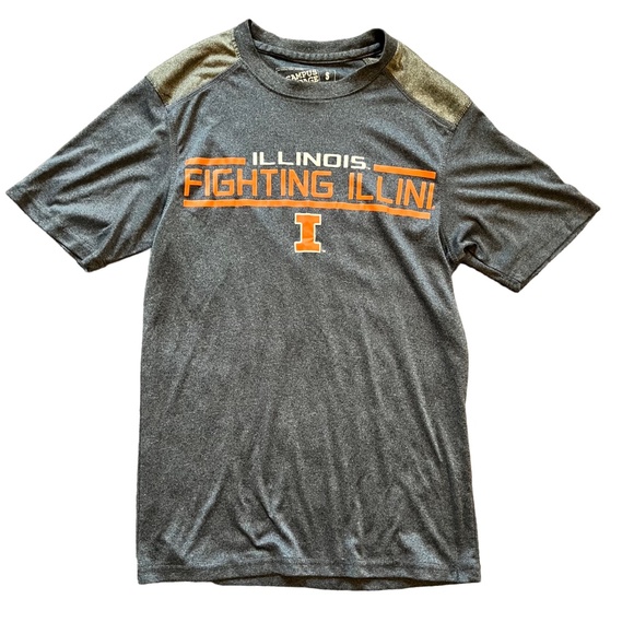 University of Illinois Fighting Illini Campus Heritage Athletic T-Shirt, Size S - Picture 1 of 3